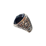 Anello Spadarella Floreale con Pietra - AN441