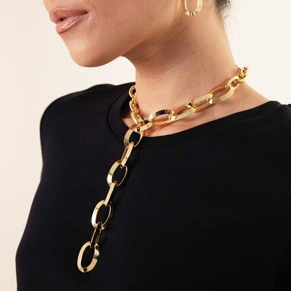 ﻿Collana Donna Unoaerre Maglie Ovali e Triangolari - 000EXH5244000