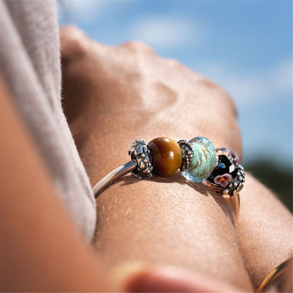 Occhio di Tigre Rotondo Grande RITIRATO Trollbeads - TSTBE-10017
