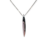 Collana Donna Barretta con Brillante in Argento - CA010647