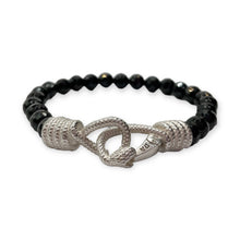 Bracciale Spadarella Chiusura a Serpente e Pietre Naturali - SPBR631