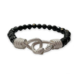 Bracciale Spadarella Chiusura a Serpente e Pietre Naturali - SPBR631