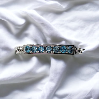 Bracciale Donna Topazi Azzurri in Argento - BA010578