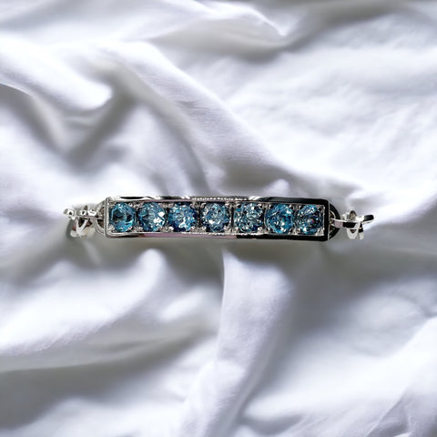 Bracciale Donna Topazi Azzurri in Argento - BA010578