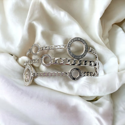 Bracciale Donna Multi Catena Log In in Argento- BA010774