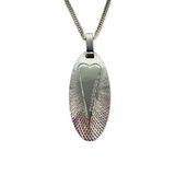 Collana Donna Ovale con Cuore in Argento - CA010837