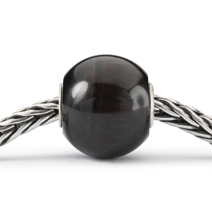 Occhio di Gatto Nero Rotondo Grande RITIRATO Trollbeads - TSTBE-10019