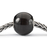 Occhio di Gatto Nero Rotondo Grande RITIRATO Trollbeads - TSTBE-10019