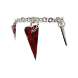 Bracciale Donna Smalto Rosso Cachet d'Amour in Argento - BA010846