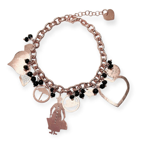 Bracciale con Mary Poppins e Onice - Le Favole