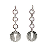 Orecchini Donna Medaglia Cuore in Argento - OA010350
