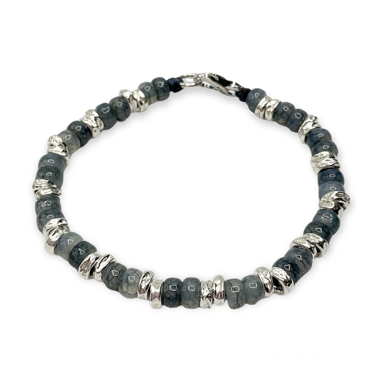 Bracciale Spadarella Pietre Blu e Argento - SPBR643
