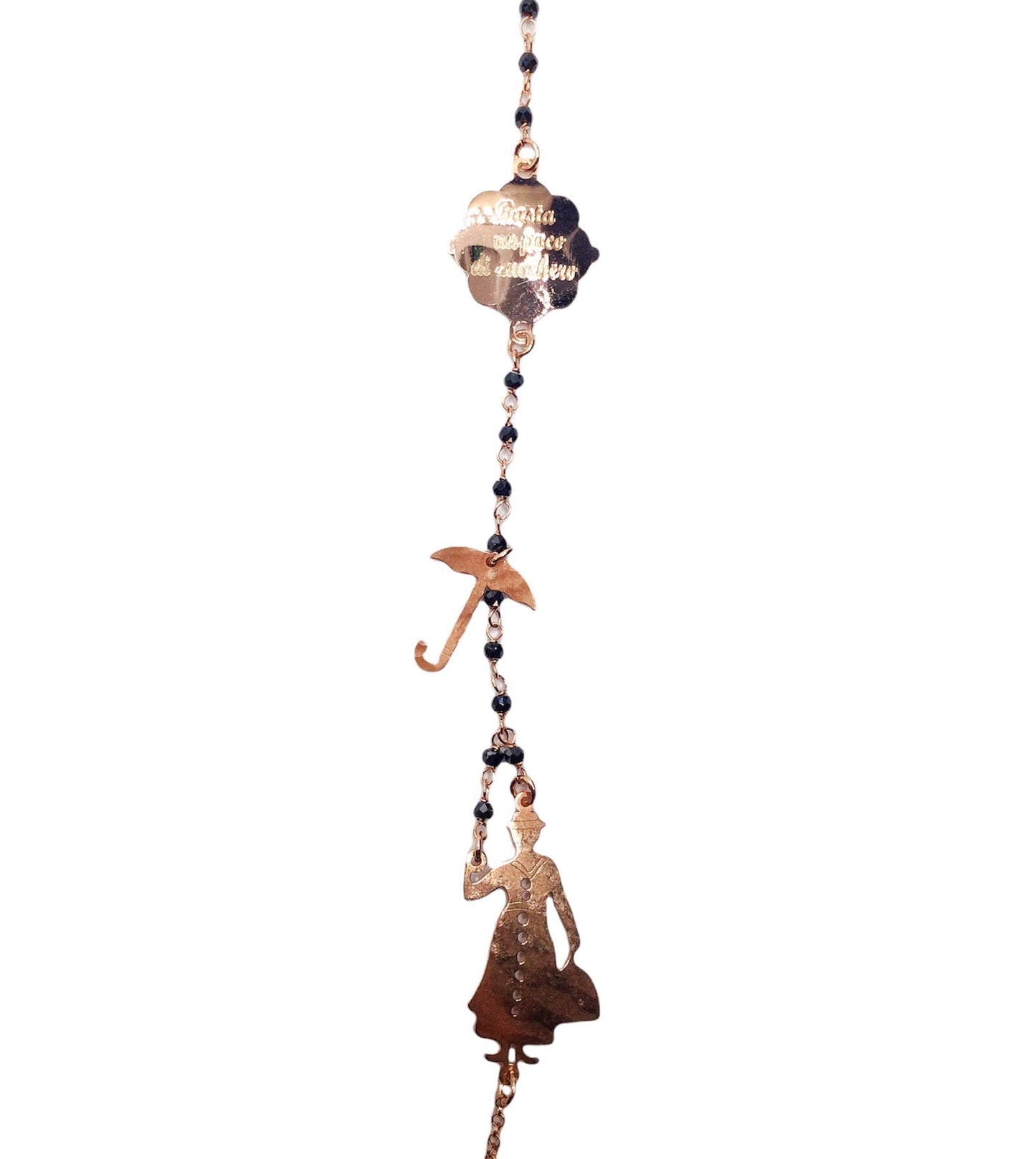 Collana Lunga con Spinelli Neri Mary Poppins - Le Favole