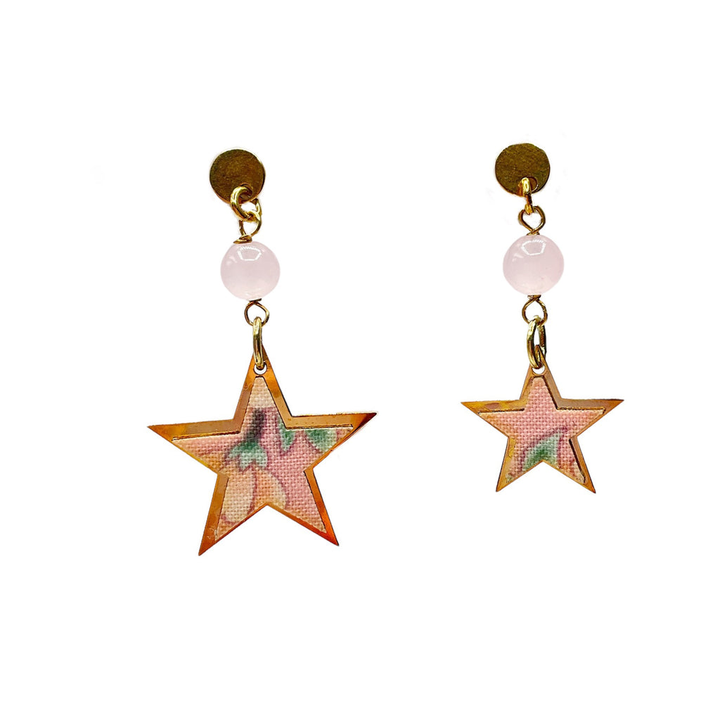 Orecchini Stella Argento Mini Rosa - Lebole