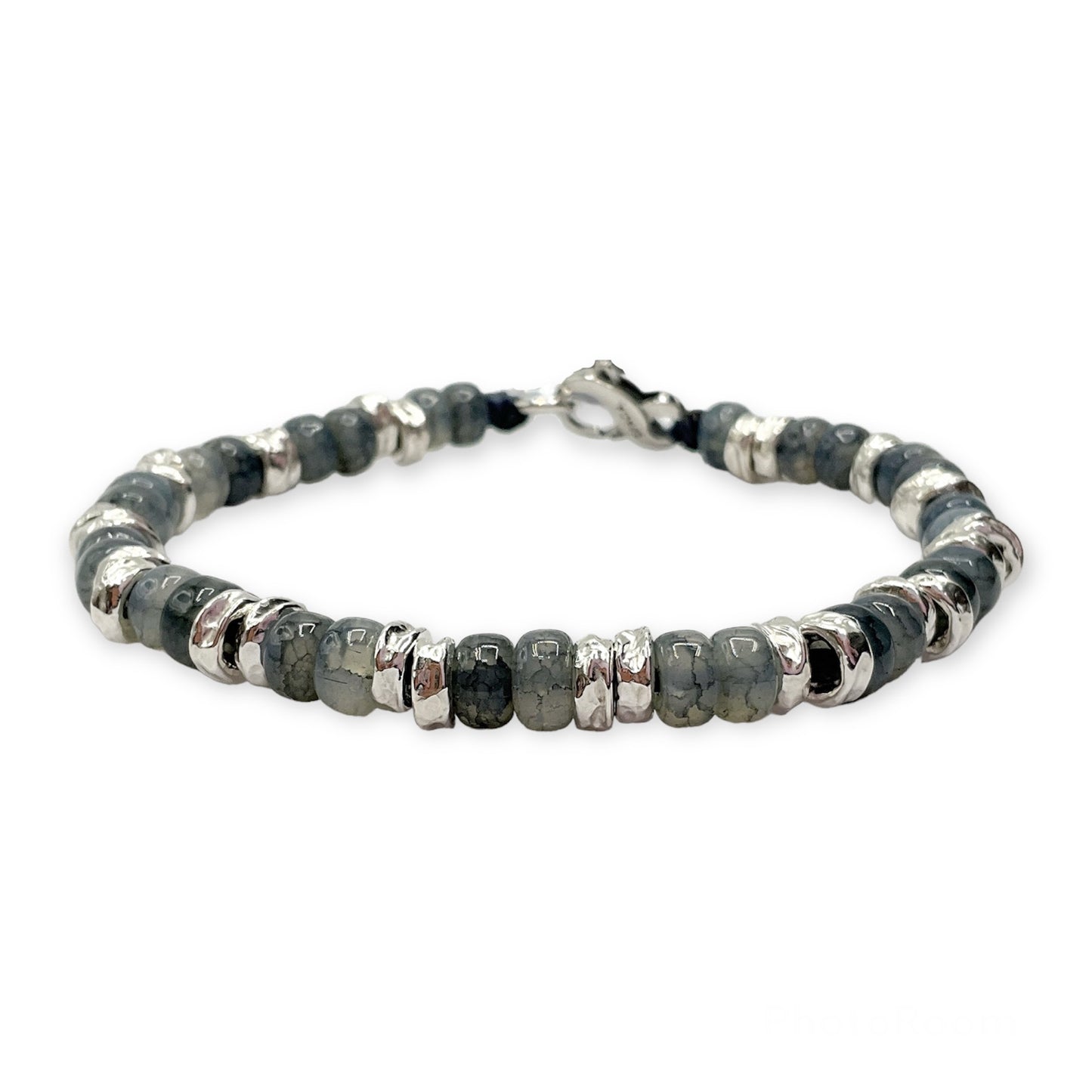 Bracciale Spadarella Pietre Blu e Argento - SPBR643