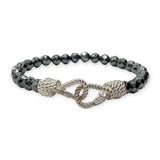 Bracciale Spadarella Chiusura a Corda e Pietre Naturali - SPBR632