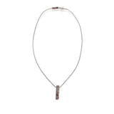 Collana Donna Barretta con Brillante in Argento - CA010647