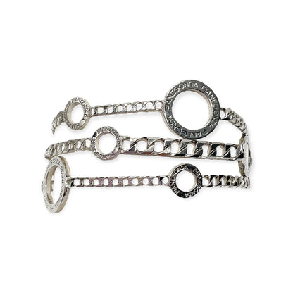 Bracciale Donna Multi Catena Log In in Argento- BA010774