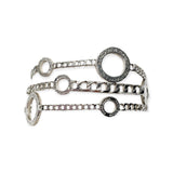Bracciale Donna Multi Catena Log In in Argento- BA010774