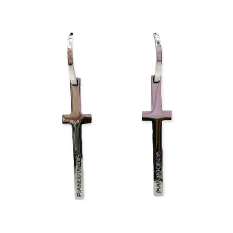 Orecchini Donna Croce in Argento - OA010235