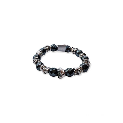 Anello Spadarella Elastico Ematite - SPAN47