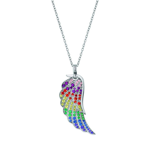Collana Engelsrufer Ala Arcobaleno -