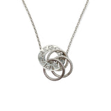Collana Donna Love Circles in Argento - CAFR0043