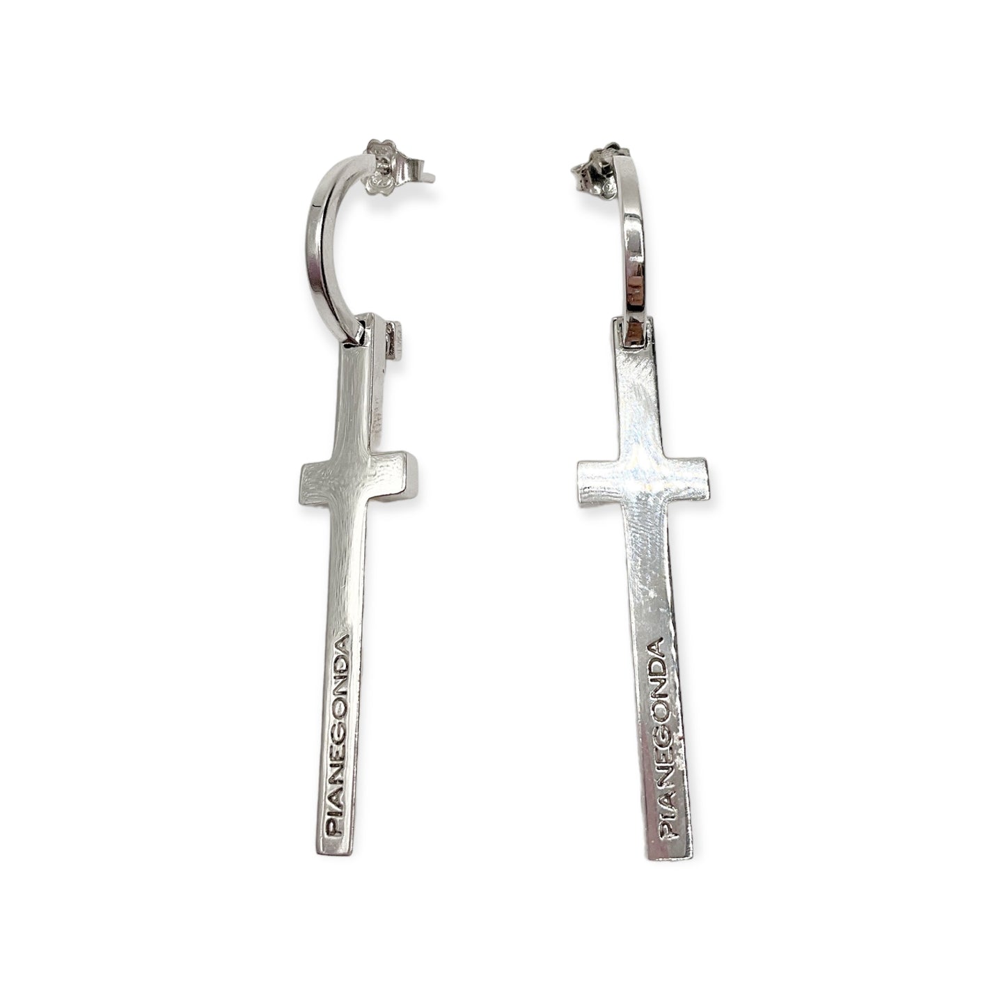 Orecchini Donna Croce in Argento - OA010235