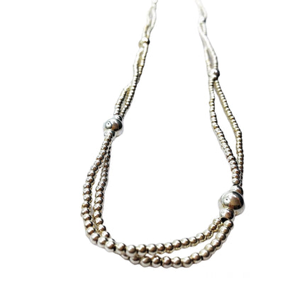 Collana Spadarella Doppia Argento e Ematite - SPGR572