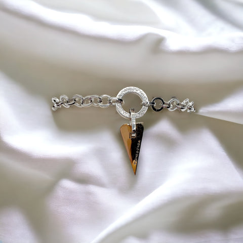 Bracciale Donna Cuore Oro in Argento - BA050776