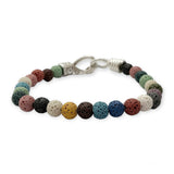 Bracciale Spadarella Chiusura a Serpente e Pietre Naturali - SPBR631
