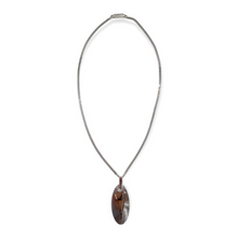 Collana Donna Ovale con Cuore in Argento - CA010837