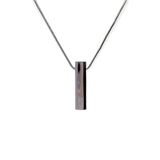 Collana Donna Barretta con Brillante in Argento - CA010647