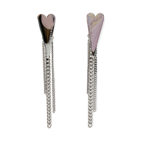 Orecchini Donna Cuore Groumette in Argento - OA010338