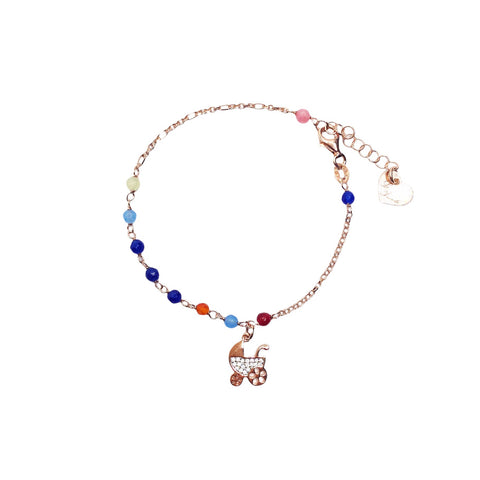Bracciale con Carrozzina e Pietre - Le Favole