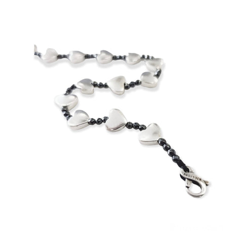 Bracciale Spadarella Cuori e Ematite Piccola - SPBR569 -