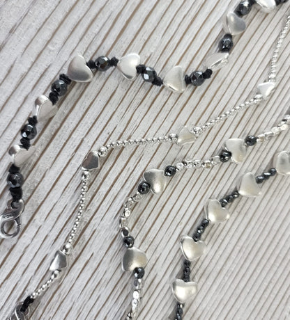 Bracciale Spadarella Cuore e Ematite - SPBR567 -