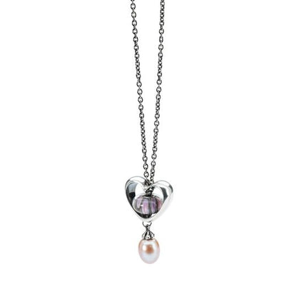 Collana d'Argento con Perla Rosa Trollbeads - TAGFA-00050