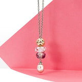 Collana d'Argento con Perla Rosa Trollbeads - TAGFA-00050