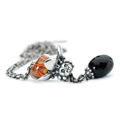 Collana d'Argento con Onice Nero Trollbeads - TAGFA-00003