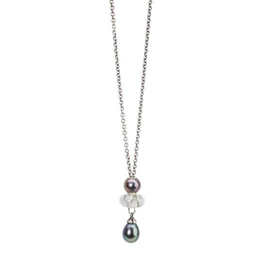 Collana d'Argento con Perla Pavone Trollbeads - TAGFA-00058