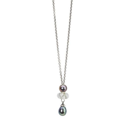 Collana d'Argento con Perla Pavone Trollbeads - TAGFA-00058