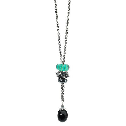 Collana d'Argento con Onice Nero Trollbeads - TAGFA-00003
