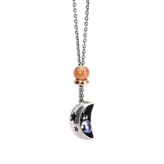 Collana d'Argento con Perla Pavone Trollbeads - TAGFA-00058